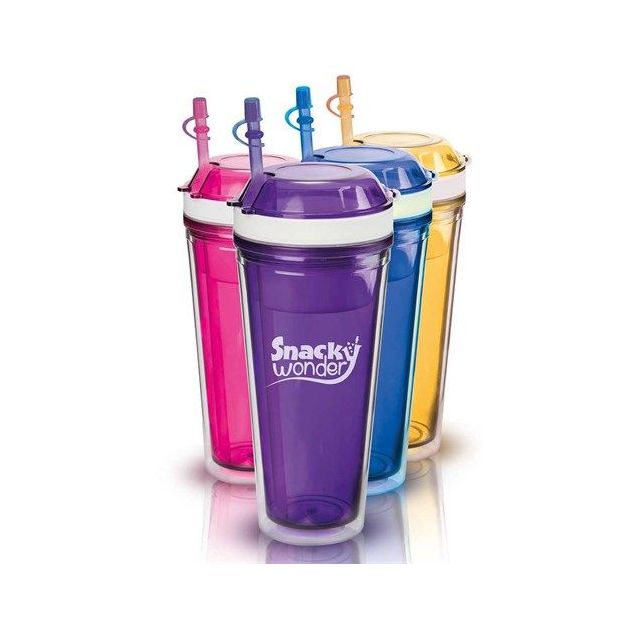 Snacky Wonder: 2-in-1 Snack and Drink Cup | JML