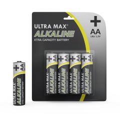 4 x AA Ultra Max Alkaline Batteries